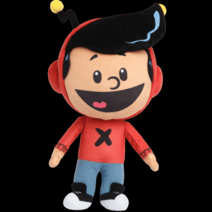 Xavier Riddle Plush with red hoodie and jeans