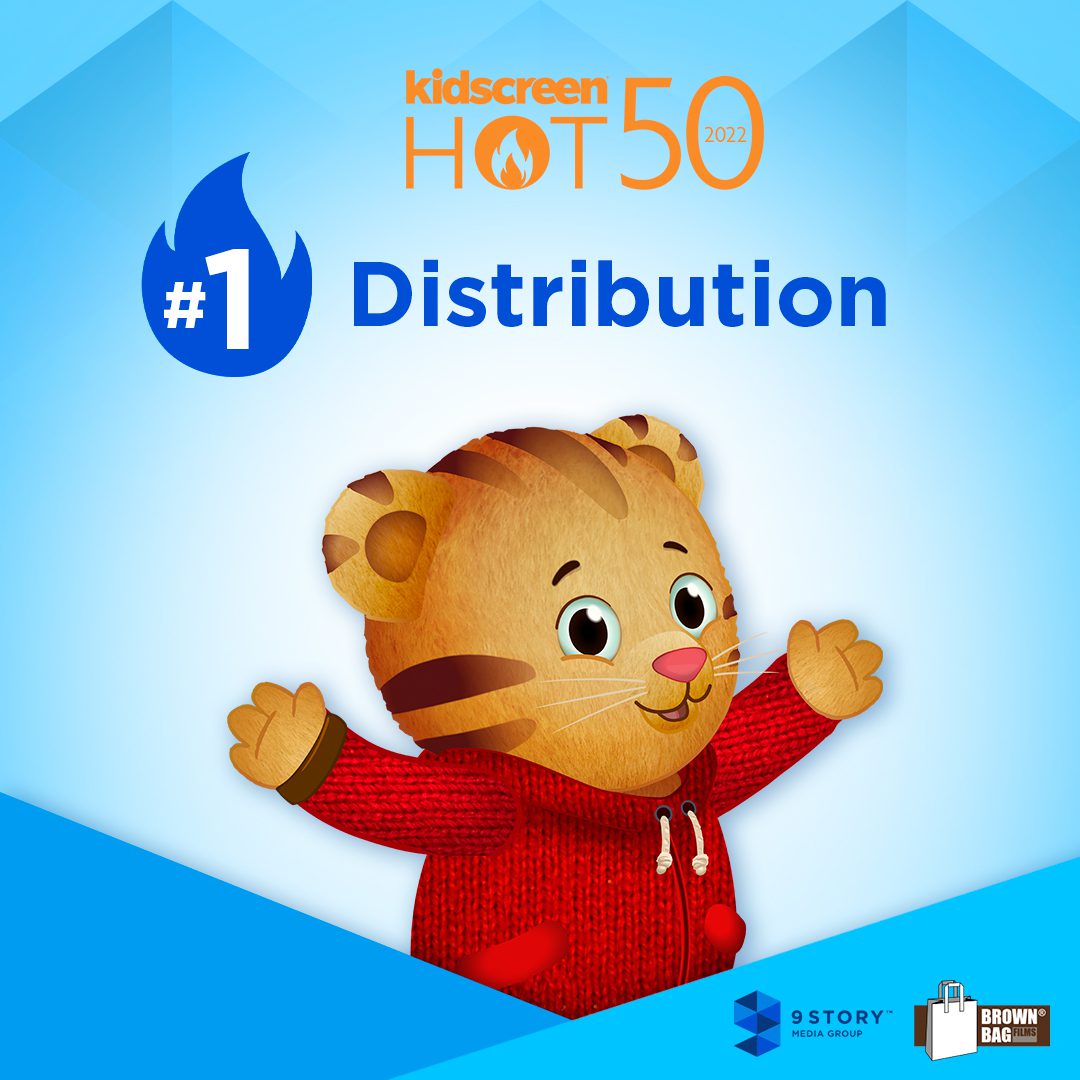 #1 Distribution Graphic for the Kidscreen Hot50