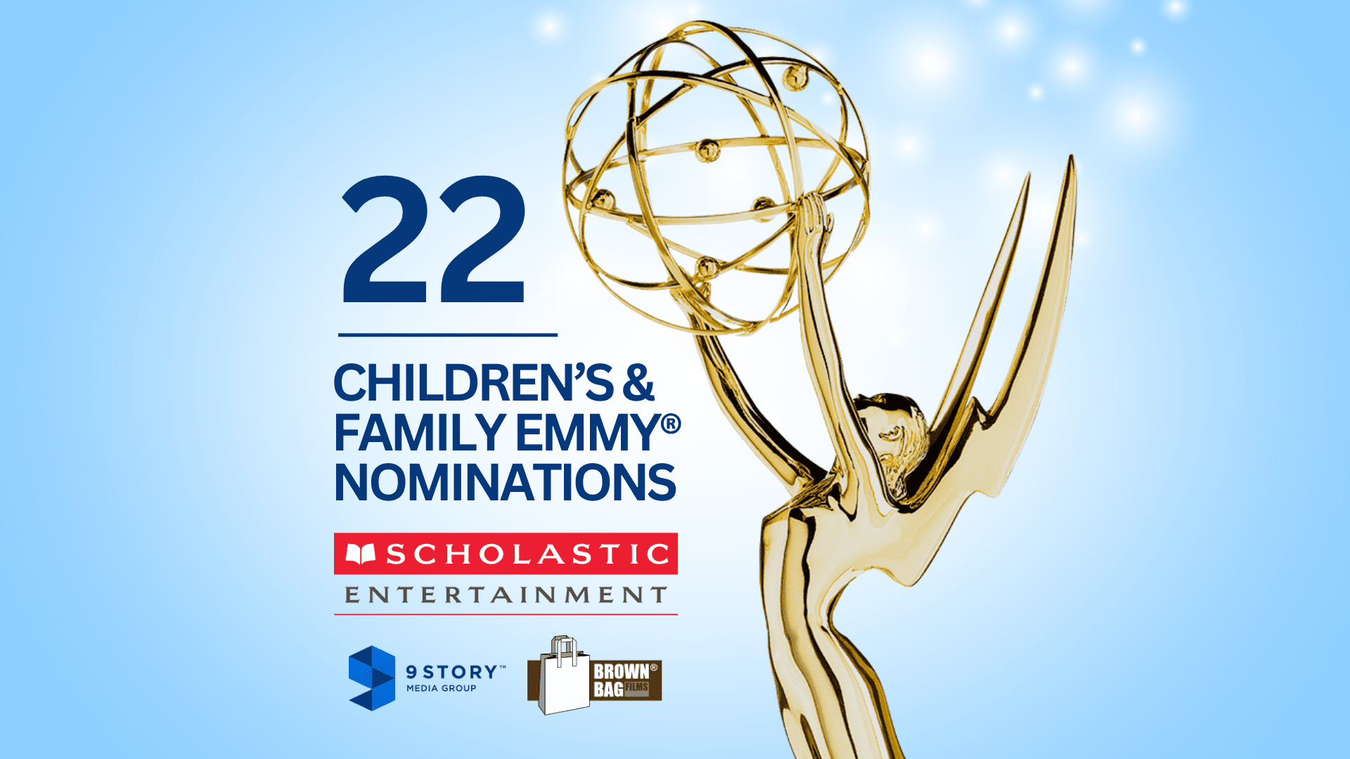 Emmy nomination graphic featuring statue