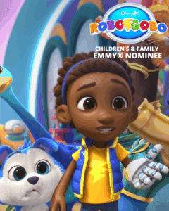 RoboGobo key art and Emmy post featuring characters